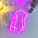 Neón Cuerpo Desnudo